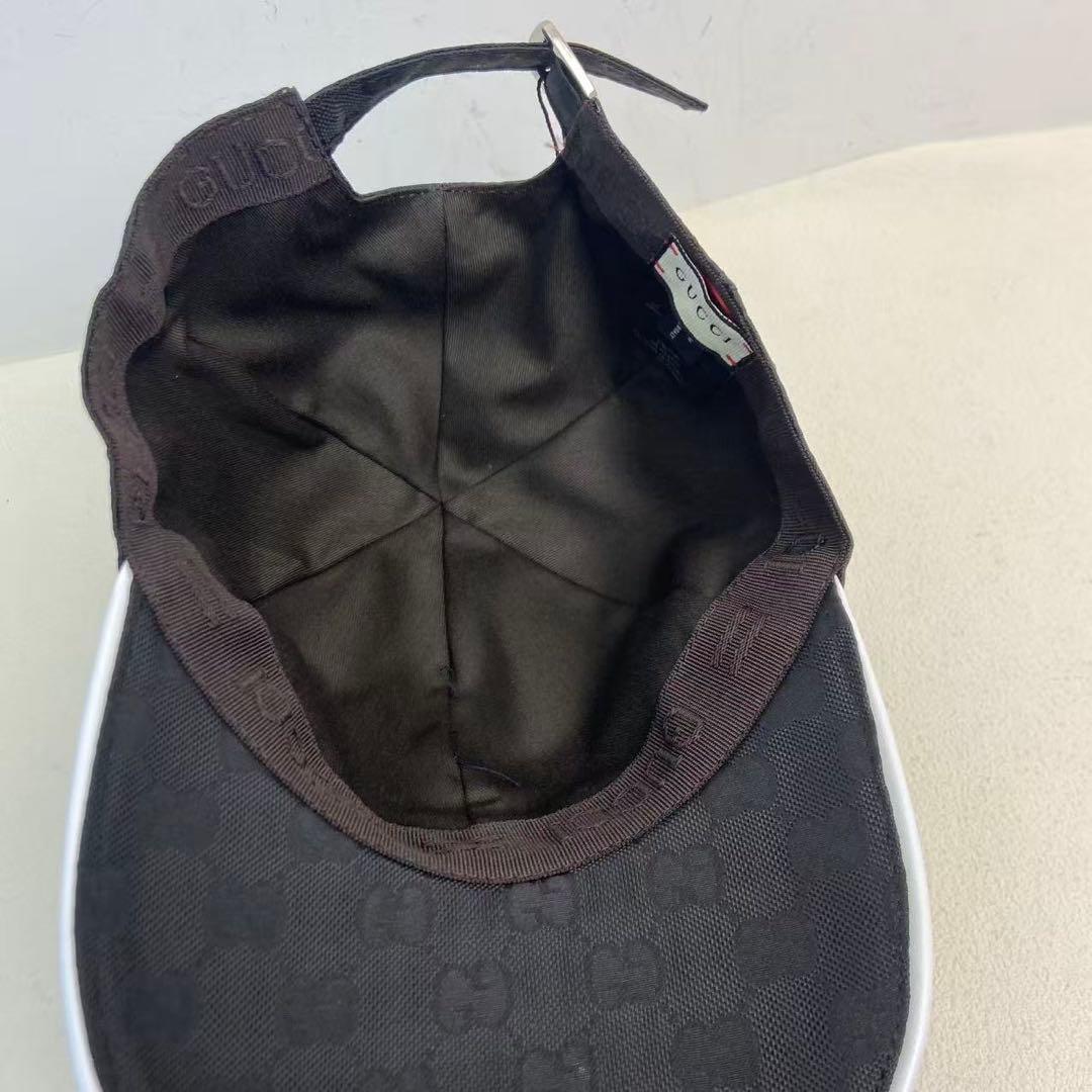 GUCCI GG パターン ベースボットキャップ ブラック サイズ M 中古