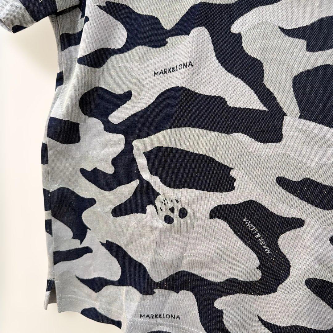 MARK&LONA ラメ入り迷彩柄ポロシャツ - メルカリ