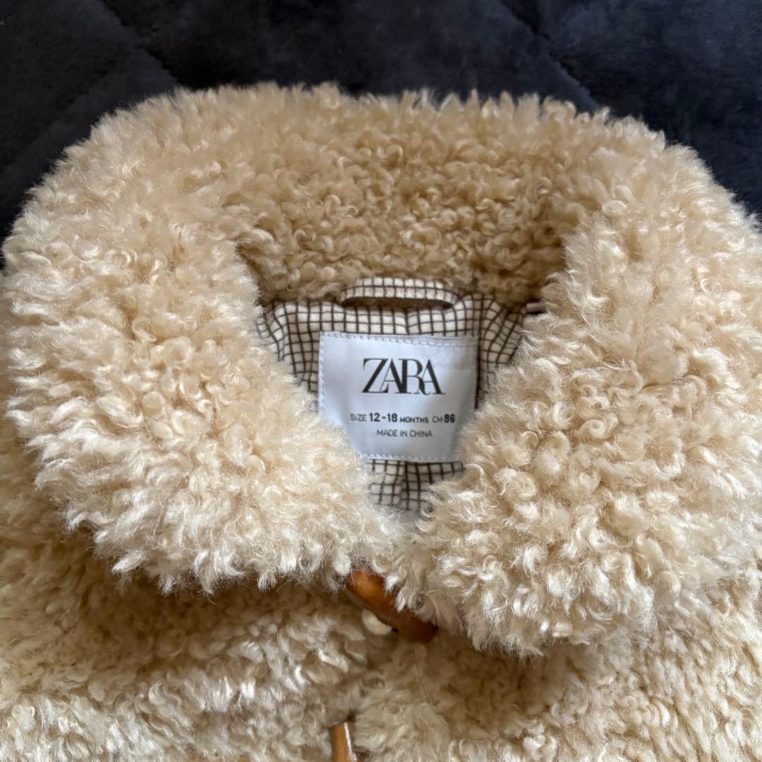 ZARA フェイクボア トグル ジャケット KIDS baby アウター - メルカリ