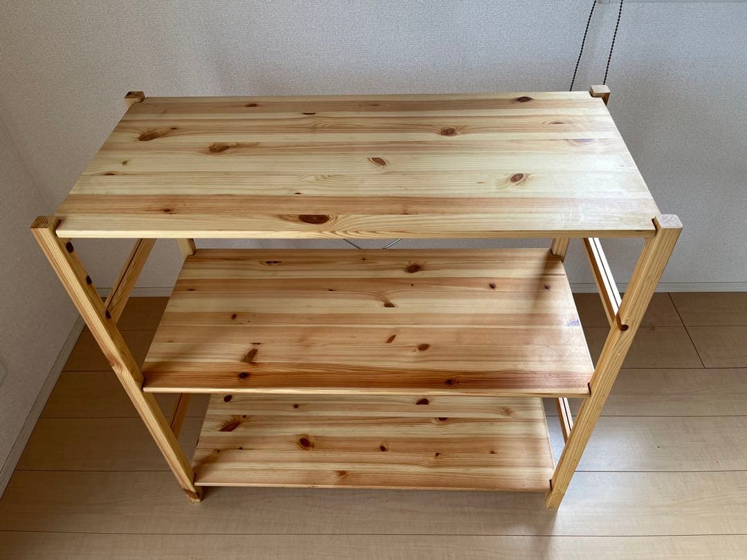無印良品　パイン材ユニットシェルフ　86cm幅　小