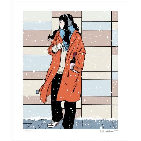 江口寿史エディションサイン入り版画「first 」 2月24日(月) 12時よりWEBショップにて、江口寿史エディションサイン