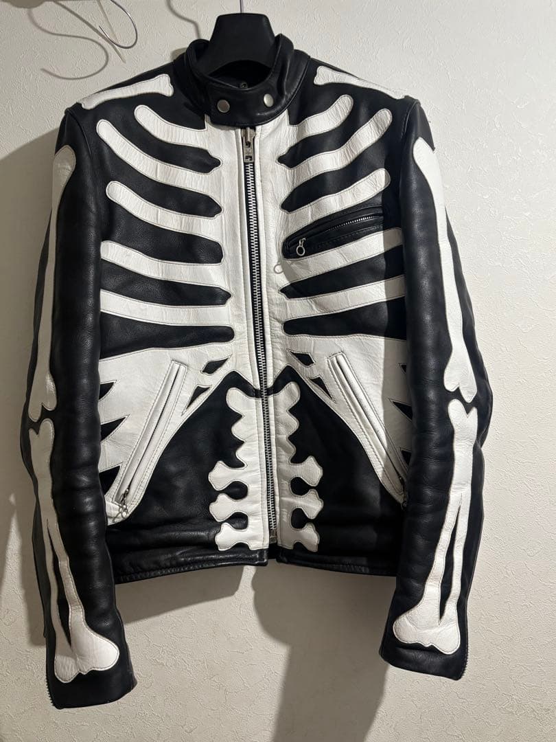 vanson スケルトンデザイン レザージャケット 36