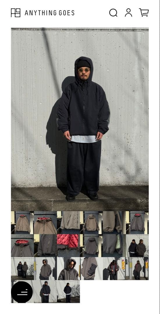 y*t様 SQUEEZED DESIGN QUILTING LINES HOOD