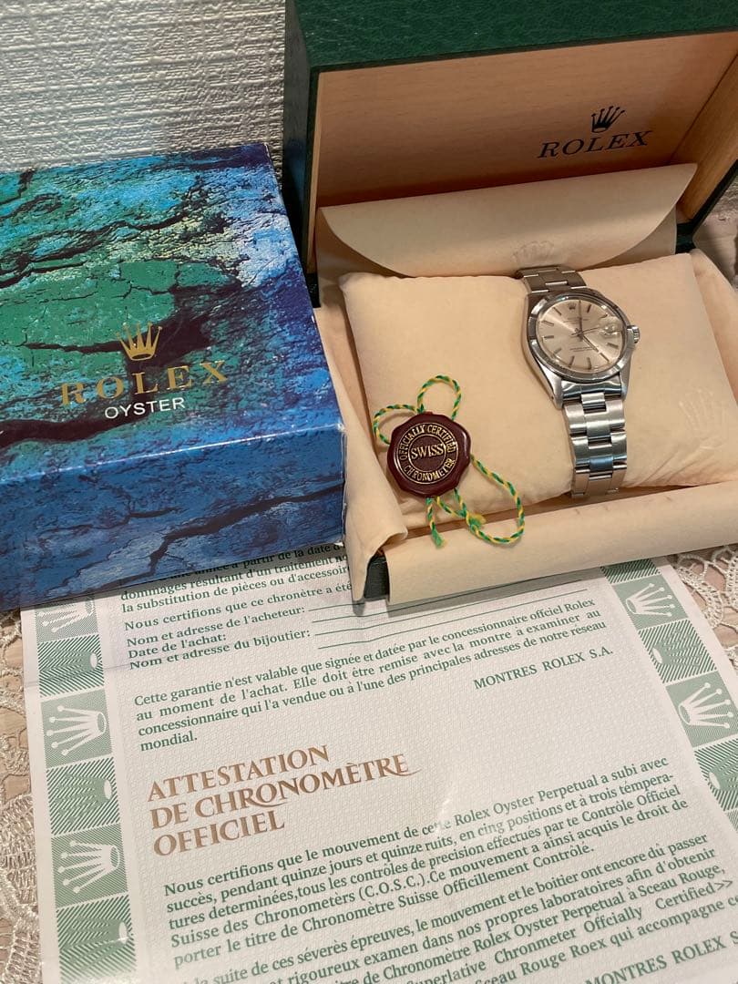 ROLEX オイスターパーペチュアルデイトシルバー1501 41番台アンティーク