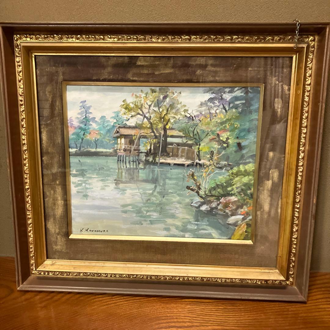 日展作家 川村嘉久作 油絵 『兼六園』 - メルカリ