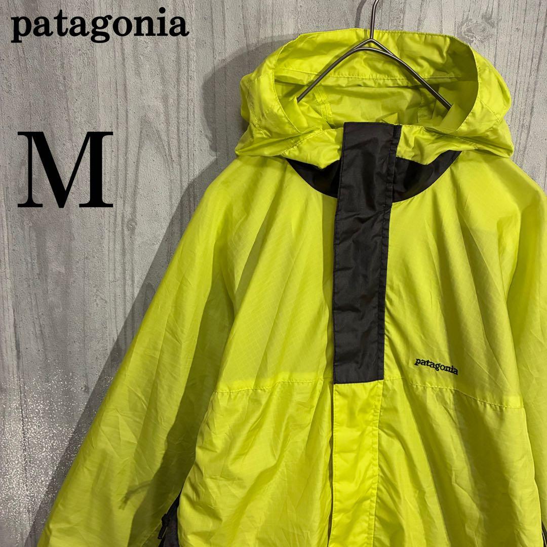 【最高カラー/00s】パタゴニア　刺繍ロゴ入　シェルジャケット　M