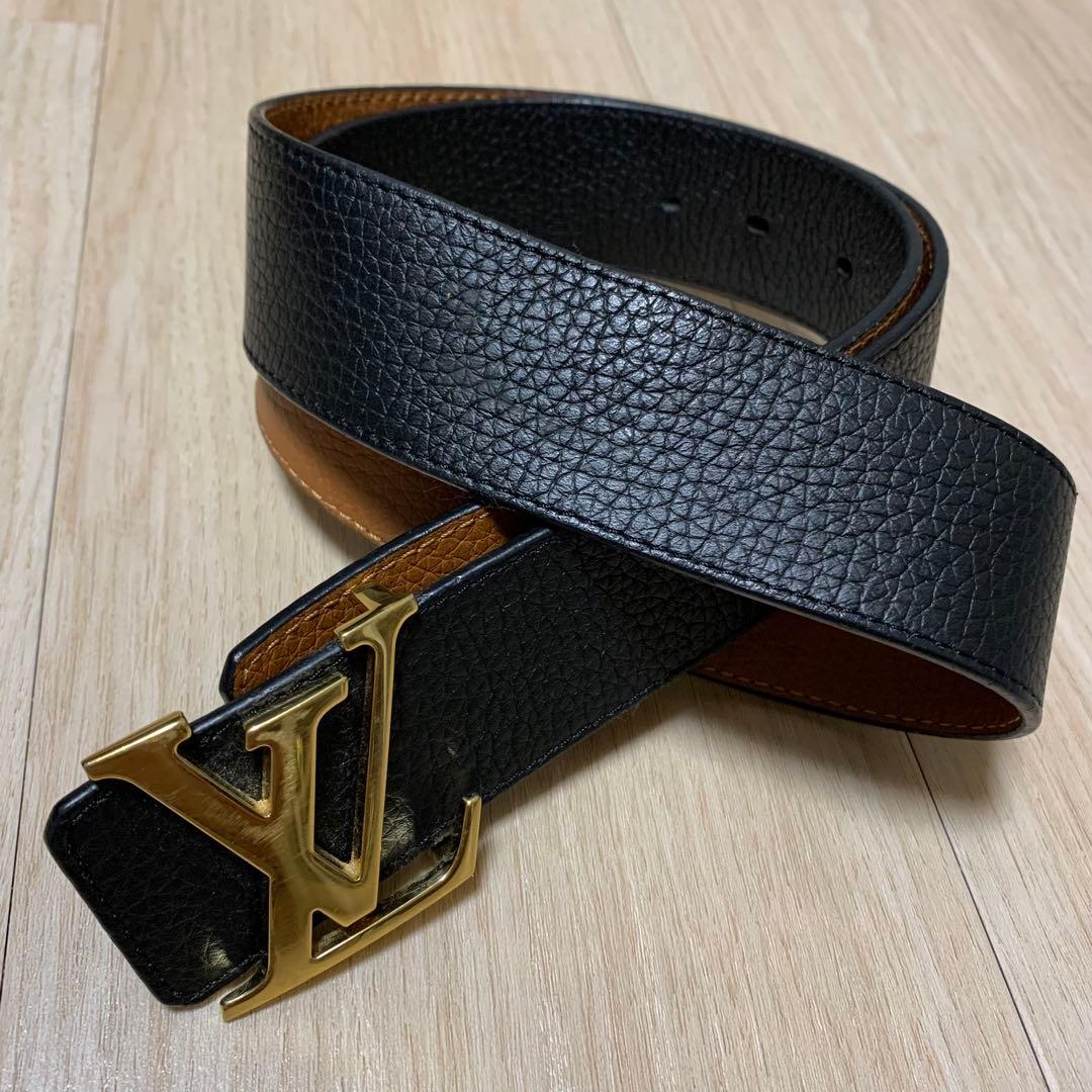 ルイヴィトン ベルト LV イニシャル トリヨン サンチュール リバーシブル