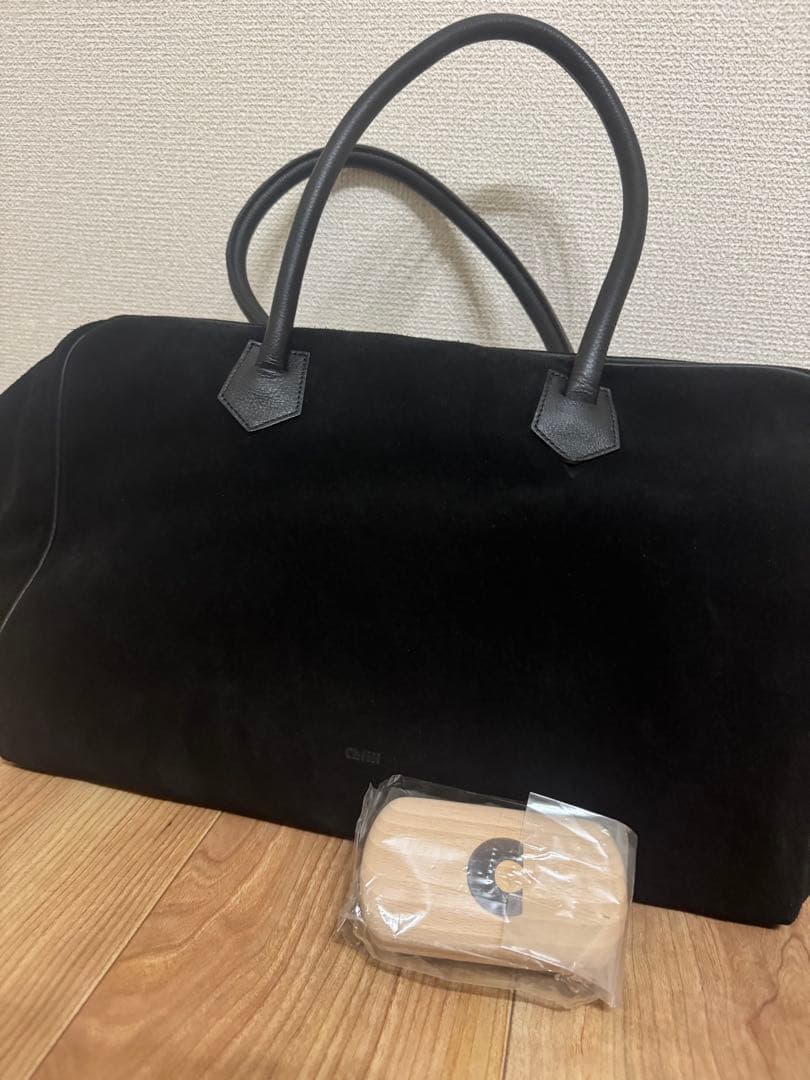 chiiiibag チーバッグ ブラック スエードボストンおまけ付き