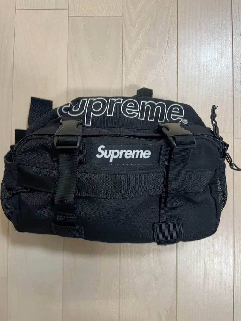 Supreme 2019ボディバッグ ブラック コーデュラ SUPREME(シュプリーム) 19SS CODURA WAIST BAG コーデュラ ウエスト