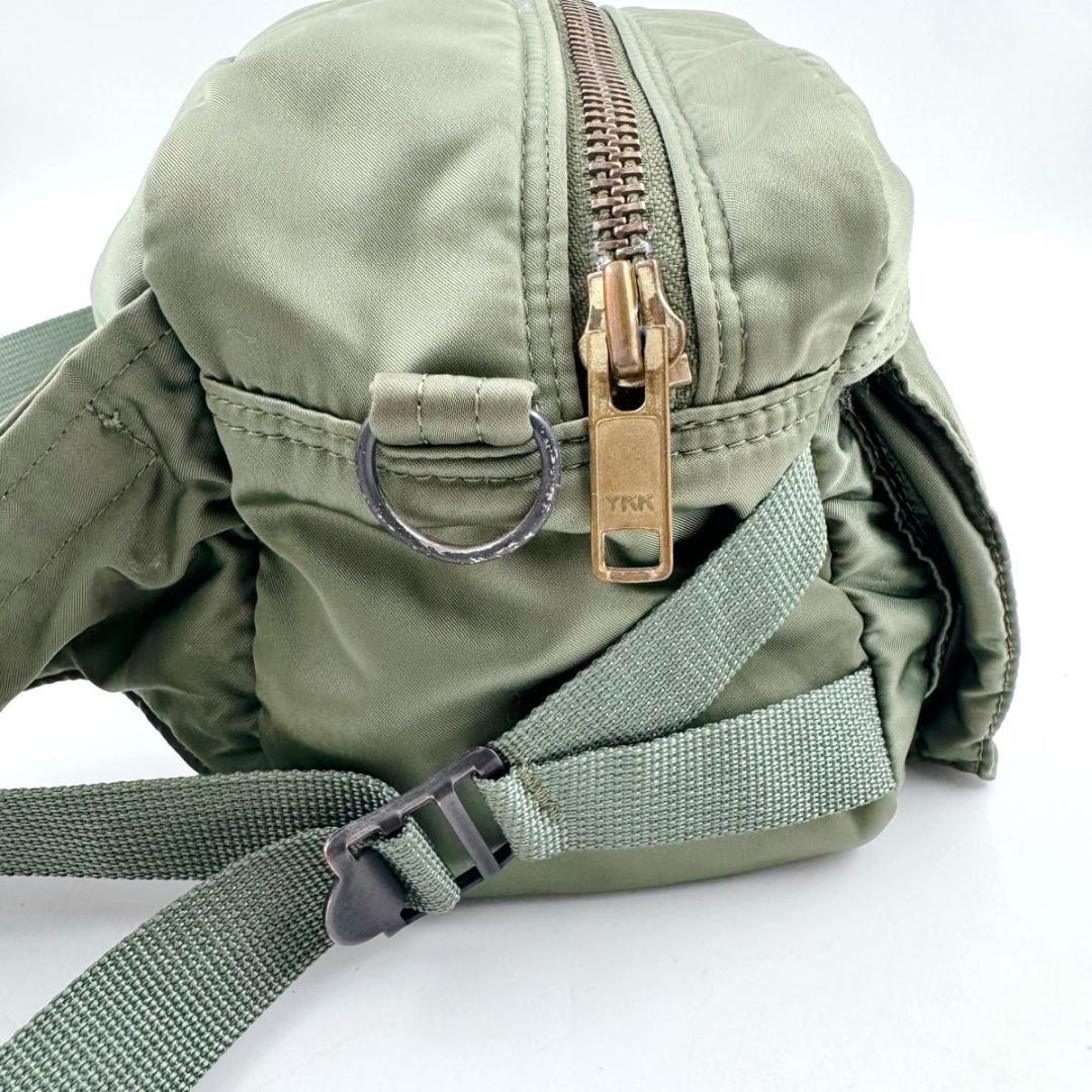 PORTER タンカー 2way ボディバック ショルダー ウエスト カーキ