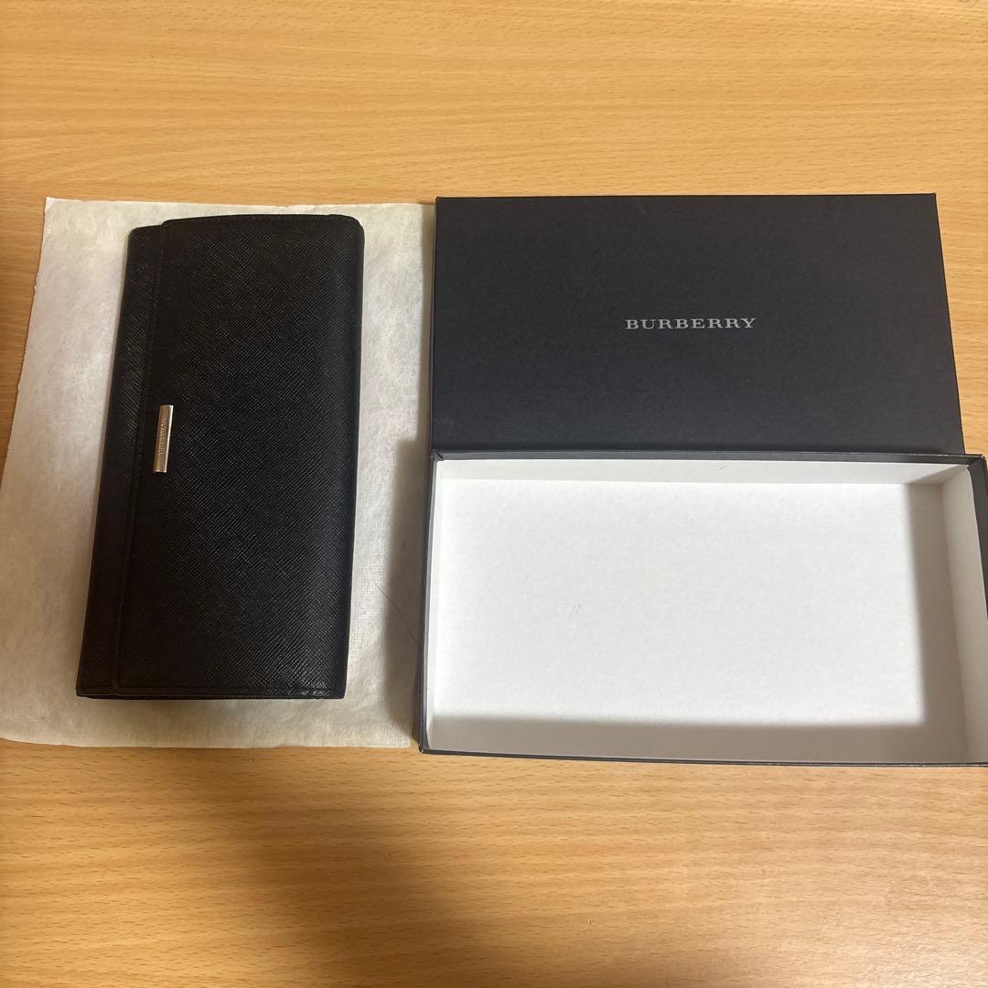 BURBERRY バーバリー 長財布 ノバチェック 黒 ブラック 箱付き