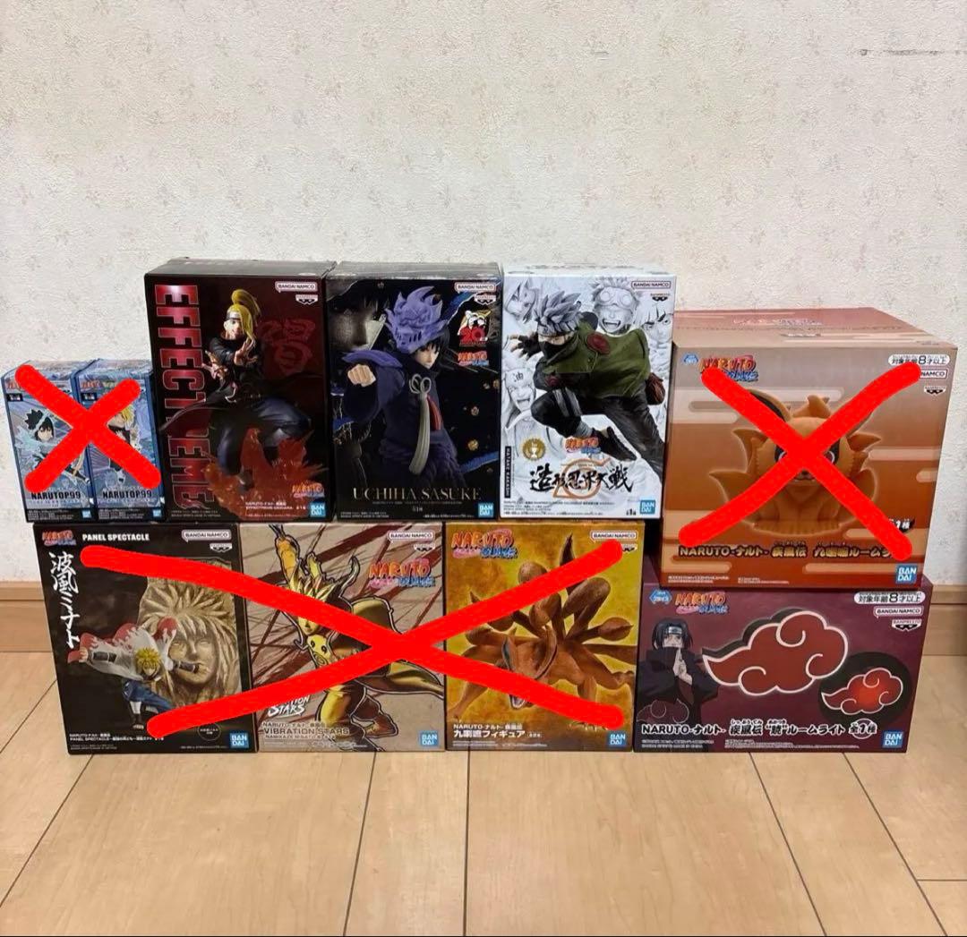 ナルトフィギュア　まとめ売り おまけ付き(GIGO限定ステッカー) NARUTO ナルト NARUTOP99 ワールドコレクタブルフィギュアvol.1