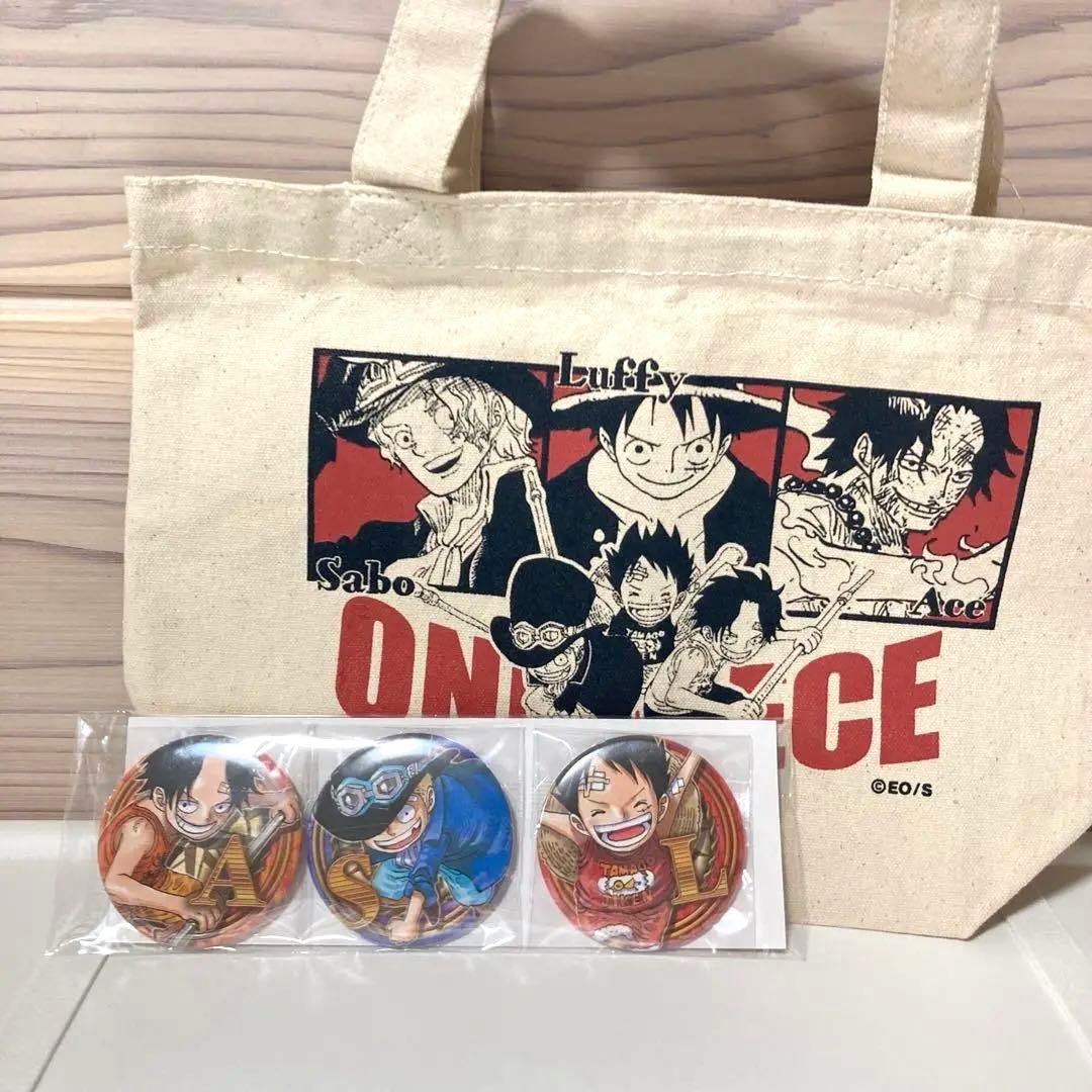 希少☆ワンピース☆三兄弟セット☆ジャンプフェスタ☆缶バッジ☆トート