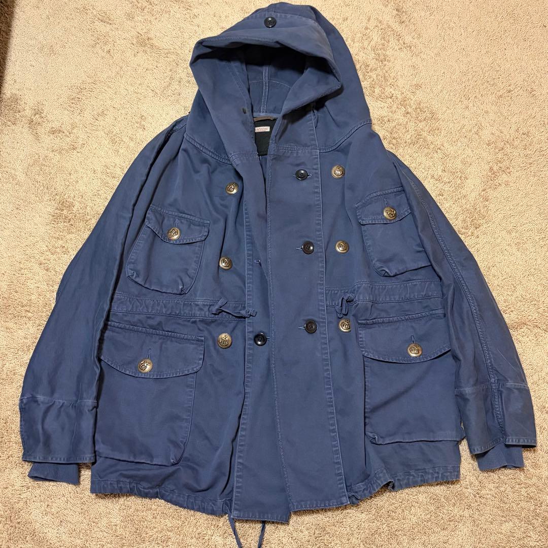 希少 KAPITAL キャピタル リングコート ネイビー M