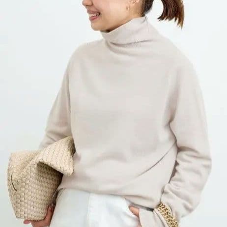 ドゥーズィエムクラス　カプリタートルネックプルオーバー