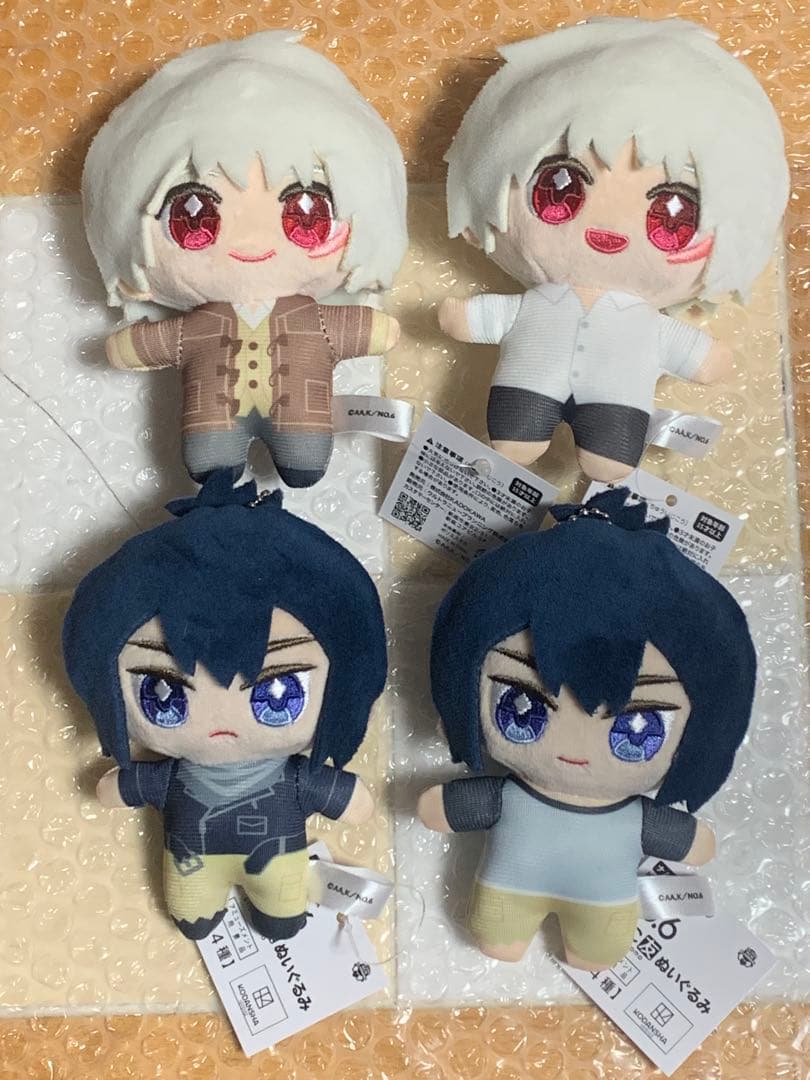 No.6 ちょこ友ぬいぐるみ 全4種セット ナムコ限定 紫苑 ネズミ - メルカリ