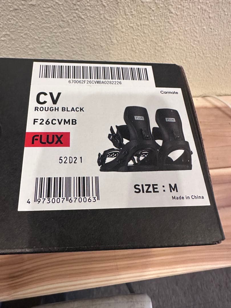 FLUX 2026 CV BLACK ビンディング M 未開封