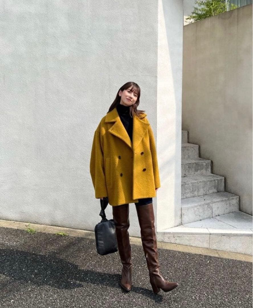 ジャケット・アウター CLANE OVER LINE DOUBLE COAT