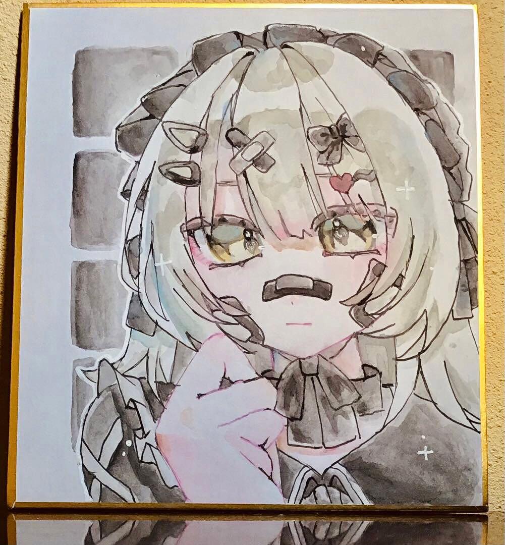 手描きイラスト オリジナル 水彩 - メルカリ