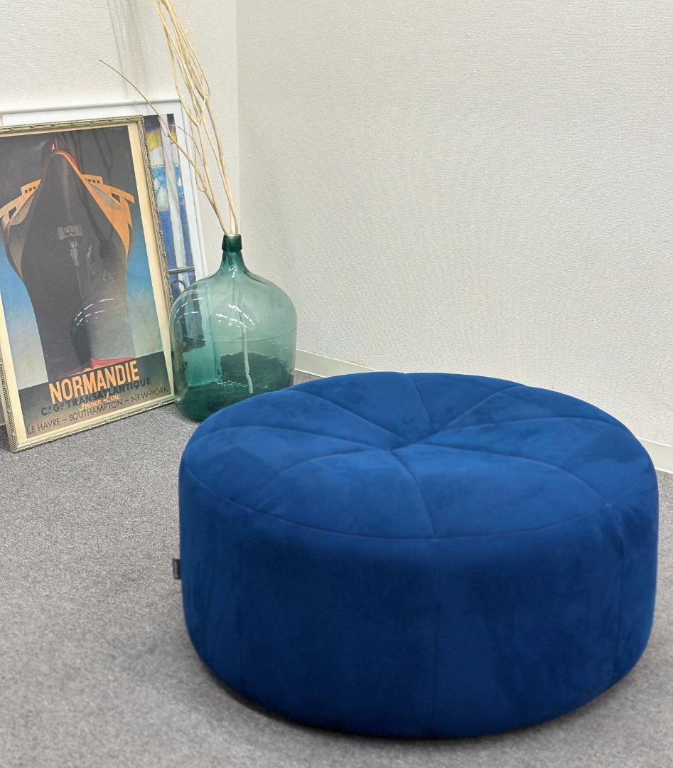 ■リーン・ロゼ■ロゼパンプキン　パフ　オットマン　ネイビー系　丸型ソファ □リーン・ロゼ□ロゼパンプキン パフ オットマン ネイビー系 丸型