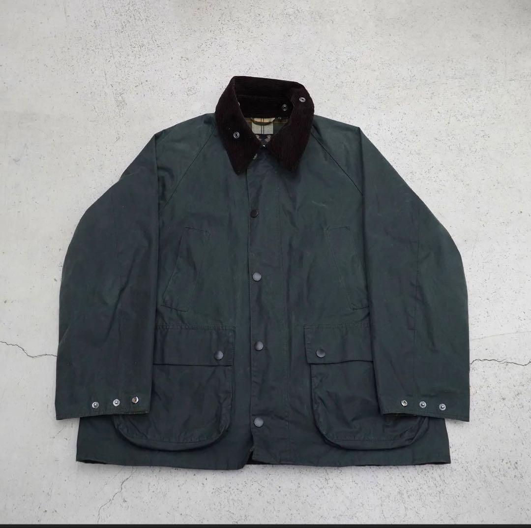 正規Barbourバブアー BEDALEビデイル os wax セージ 40