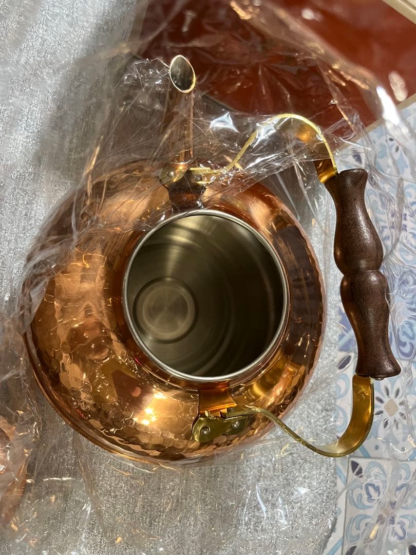 新品】純銅製鎚目入りケトル 2L COPPER100 新光金属 - メルカリ