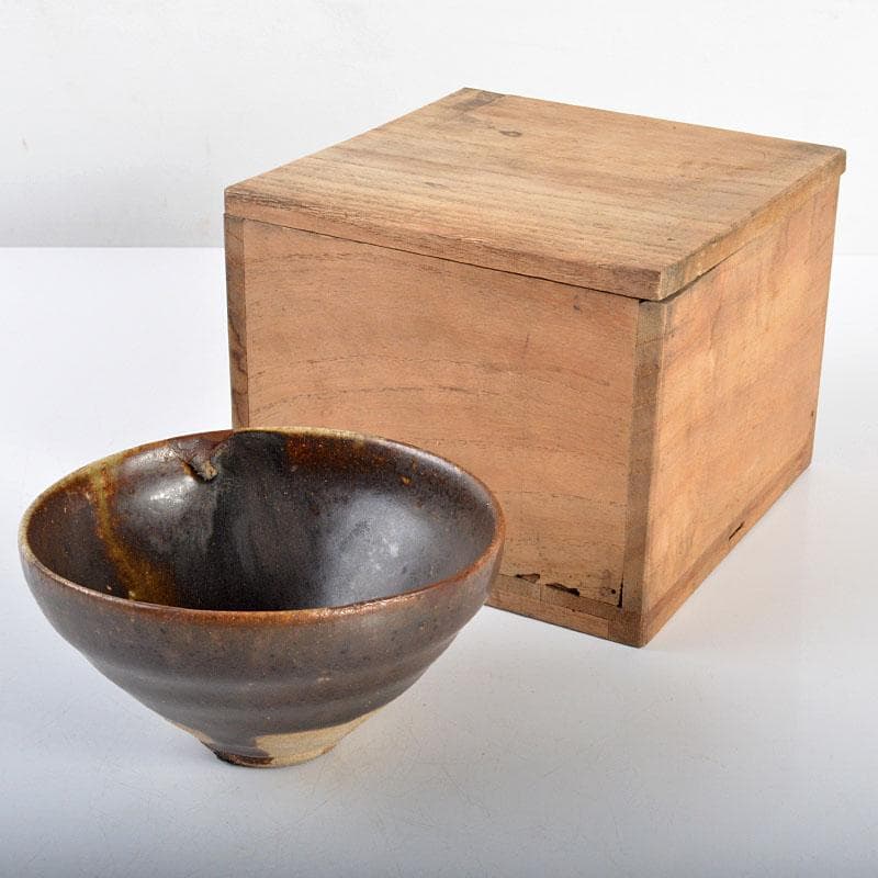 中国　柿釉　天目茶碗　時代箱付　V　R4371 柿の蔕茶碗 銘 京極 - 名古屋・徳川美術館 | The Tokugawa Art Museum