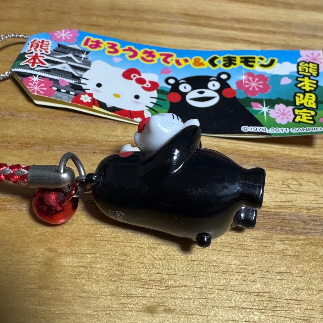 送料無料】ご当地キティ 熊本 くまモン 根付けストラップ ハローキティ