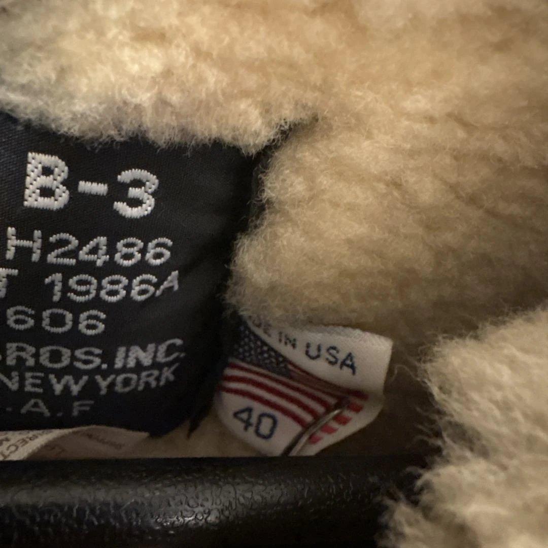 i.c.ySchott B-3 フライト　ムートンジャケット シープスキン