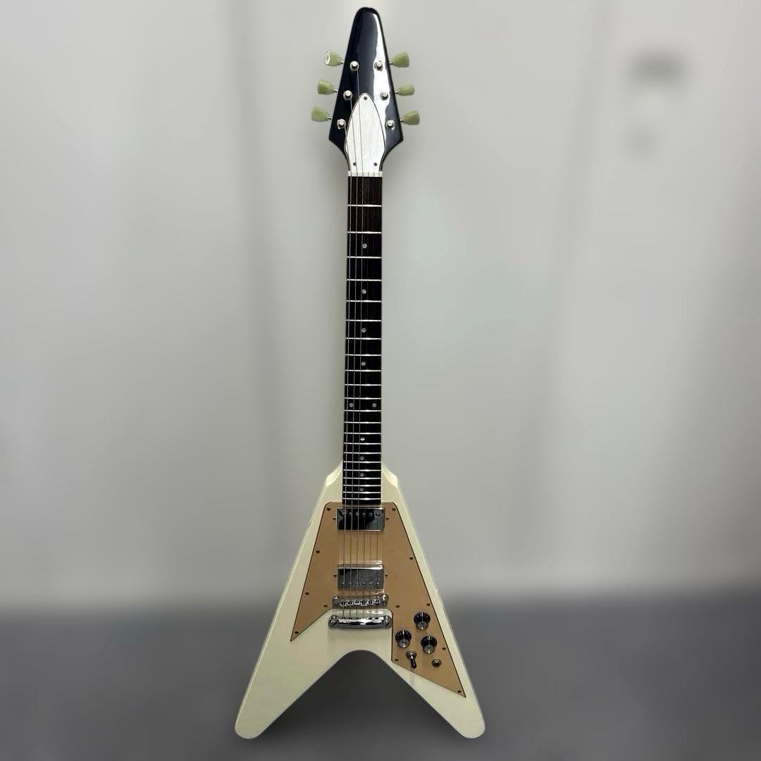 Grass Roots GFV58 グラスルーツ フライングV 白　ケース付