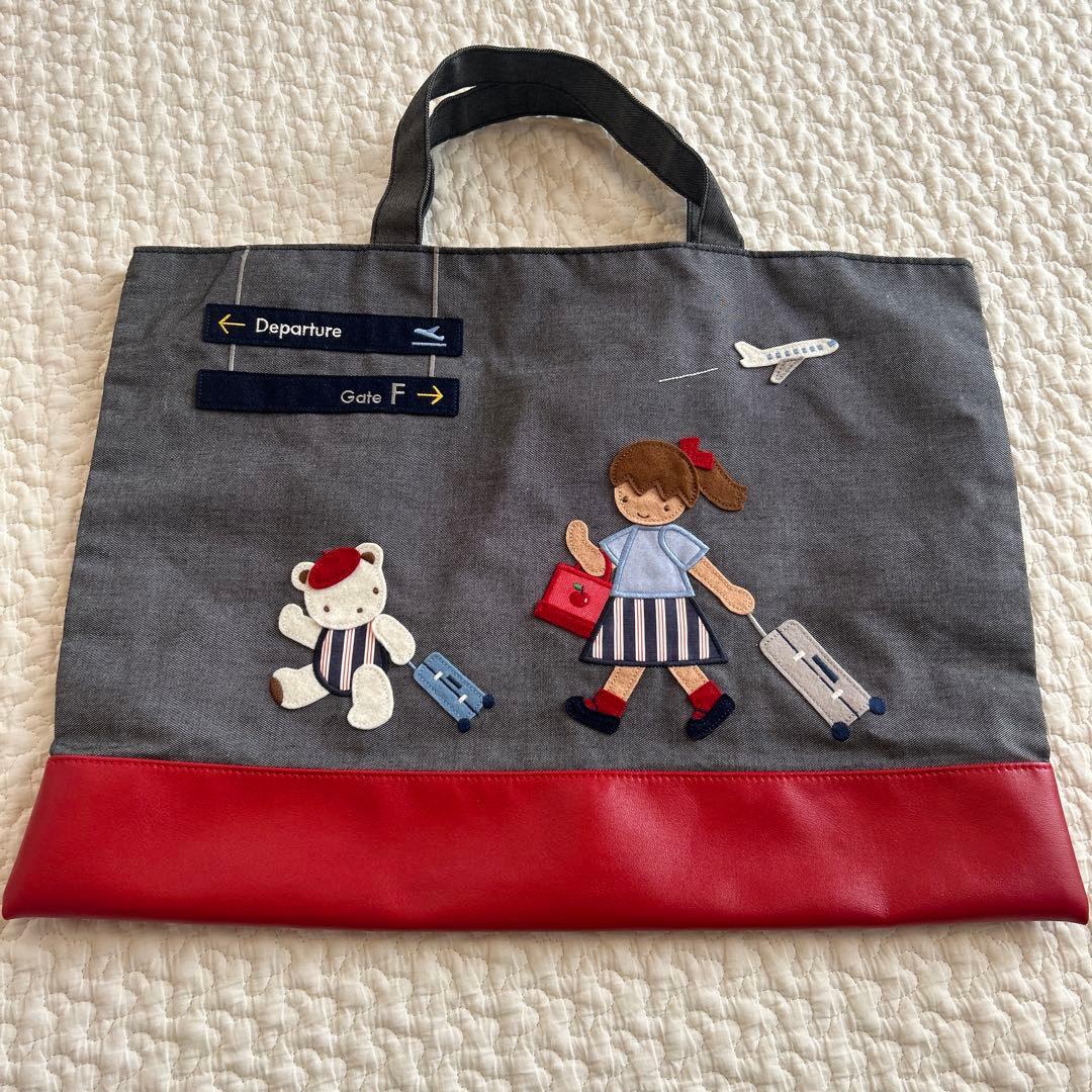 ファミリア familiar JALコラボ デニムバッグ