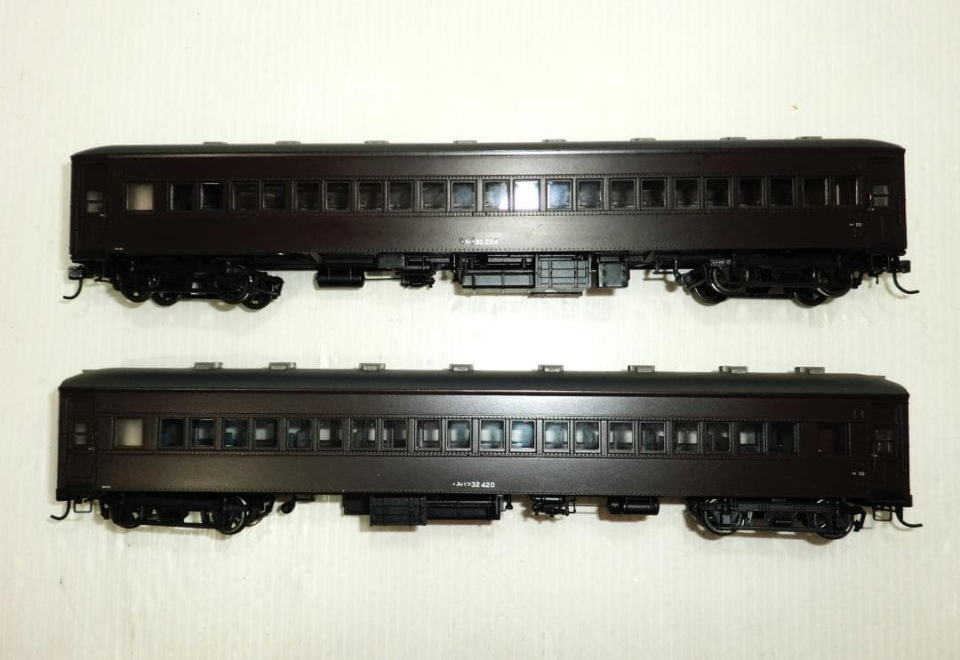 HOゲージ 天賞堂 32系客車 スハ32形・スハフ32形 オプション室内灯付