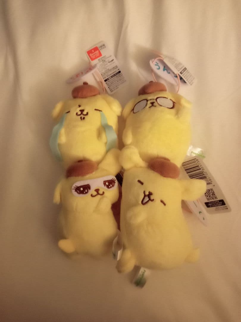 ポムポムプリン わらって♪もっと動くプリンマスコット　4種セット①