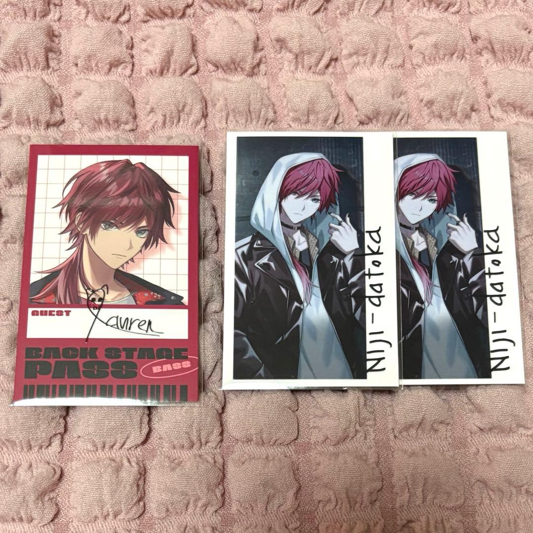 にじさんじ 2時だとか チェキ ローレン・イロアス レア サイン 箔押し