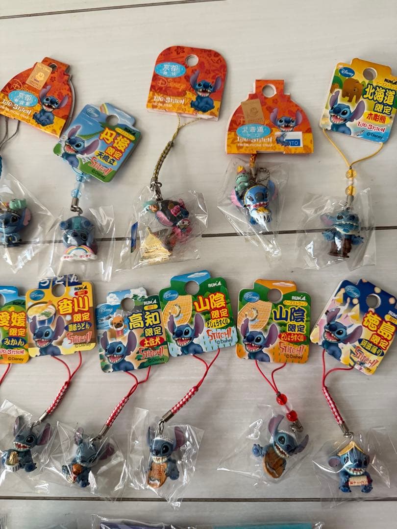 ディズニー スティッチ Stitch ご当地ストラップ タオル セット - メルカリ