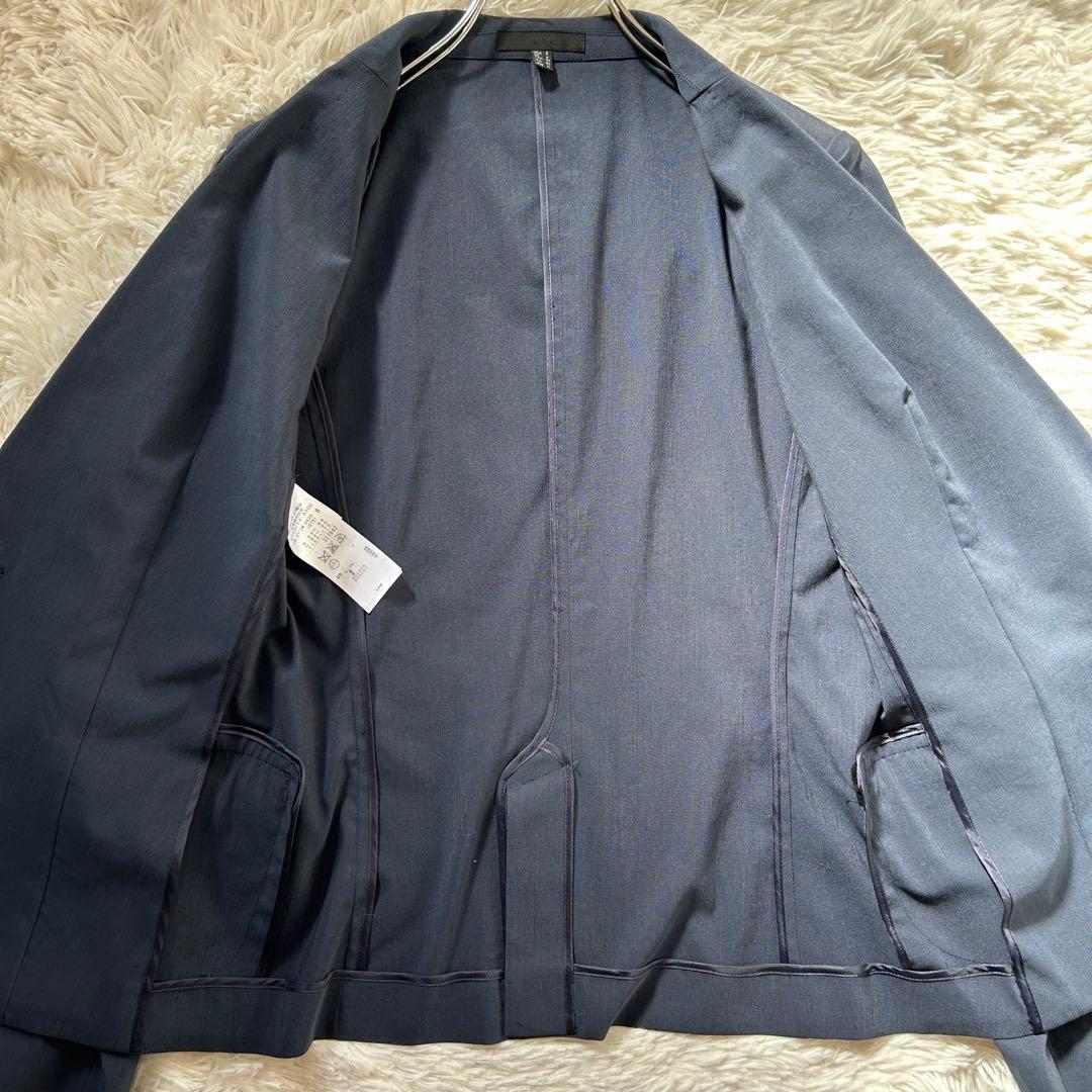 極美品/超希少L~XL✨iCB パンツスーツ セットアップ ストレッチ 青紺