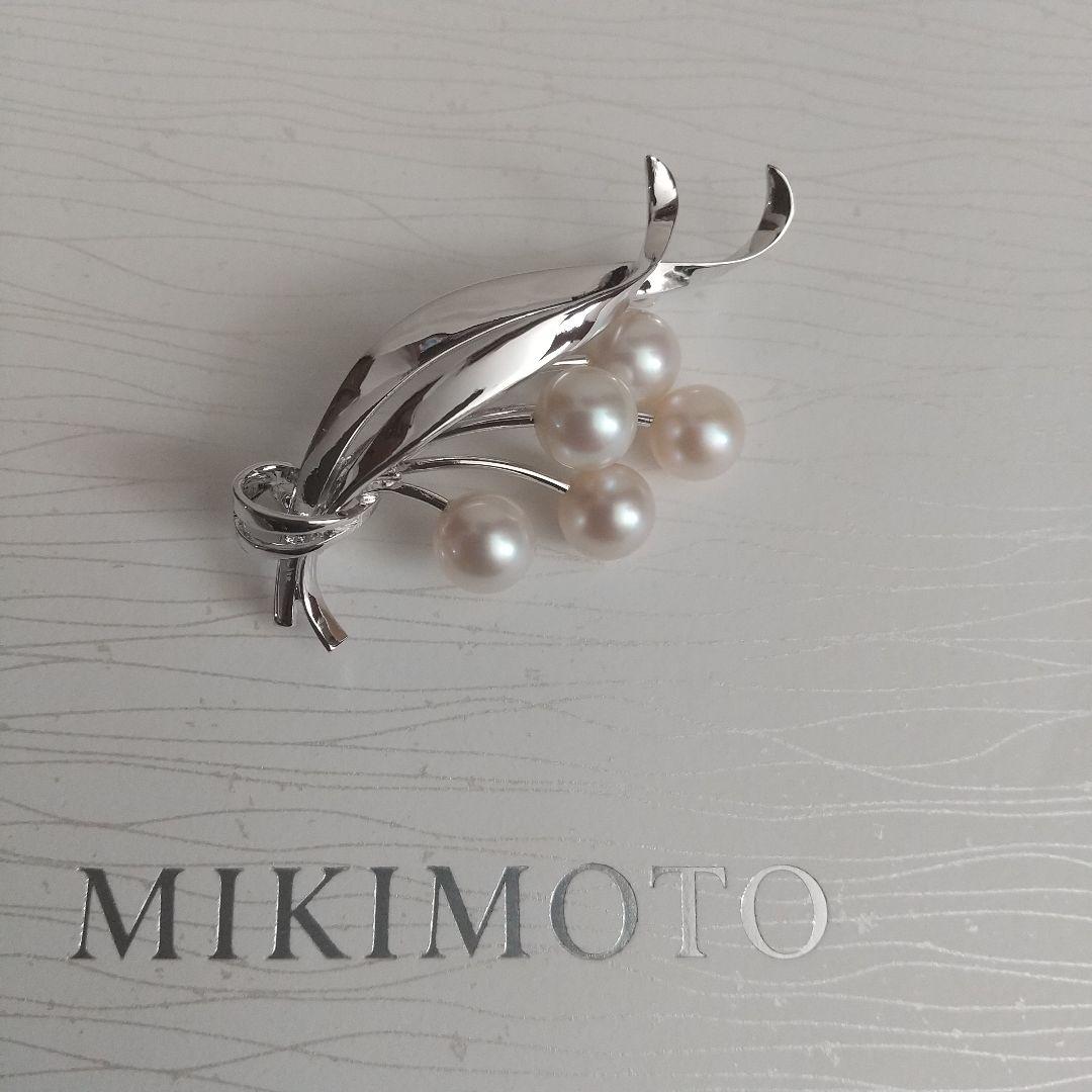 MIKIMOTO ブローチ 本真珠 花 ブーケ