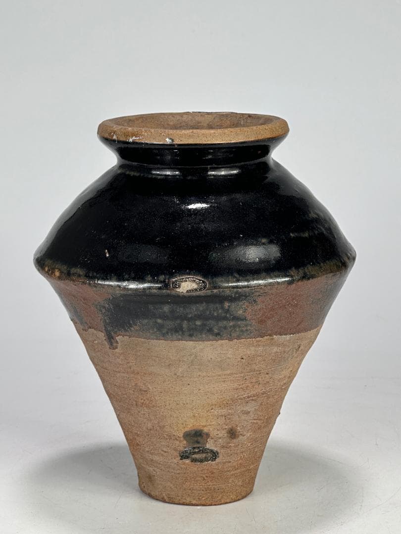 中国美術　元時代　黒釉　花瓶　花器　華道具 中国美術 元時代 黒釉 花瓶 花器 華道具 中国美術 元時代 黒釉 花瓶