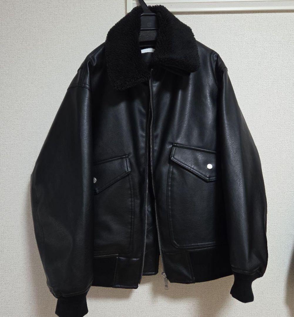 WYM LIDNM】 ボアレザージャケット ブラック M - WYM LIDNM 】 レザー