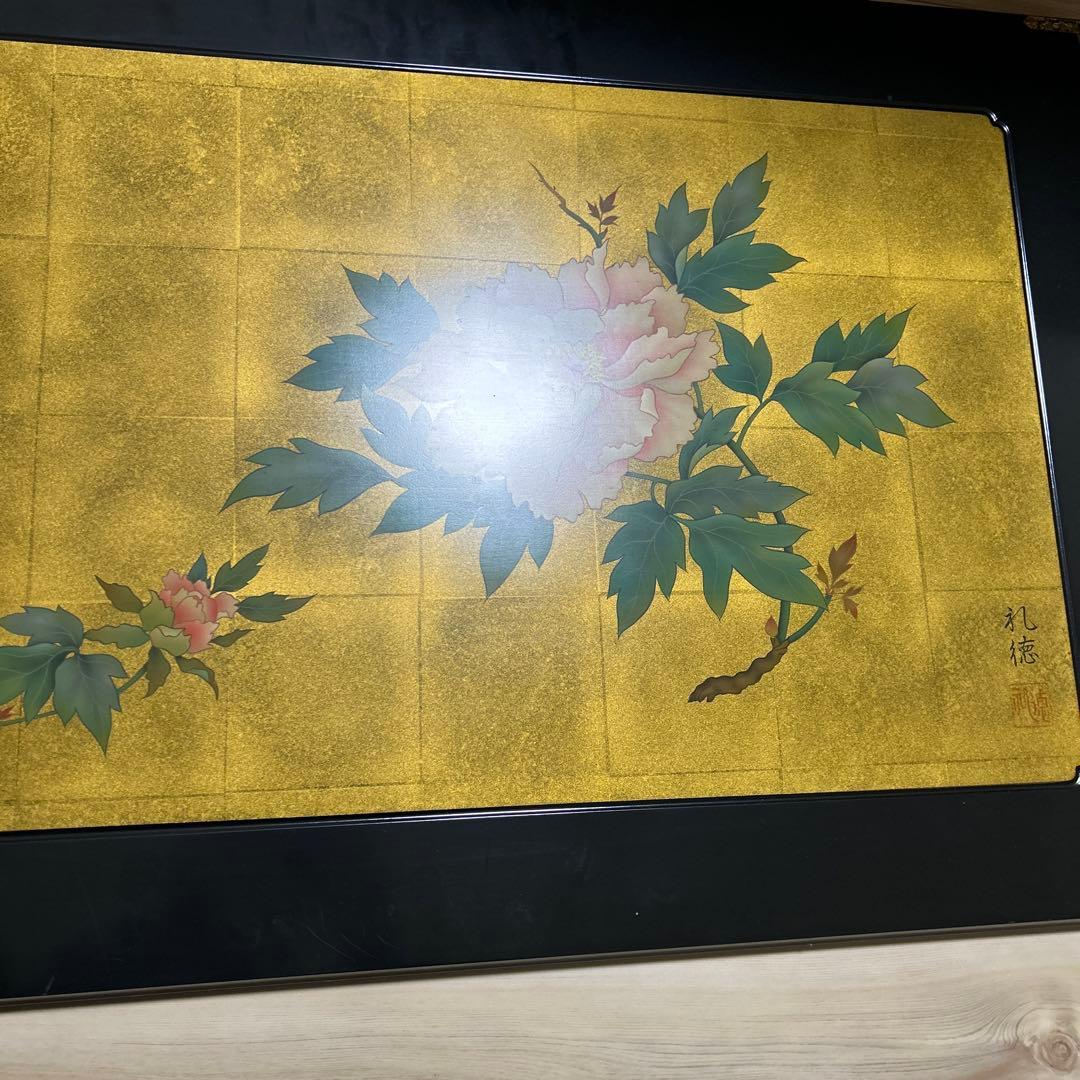 金色の牡丹 日本画 礼徳 Amazon.co.jp: 沼田晏宏『牡丹（8号）』日本画 ・静物画・【真筆・絵画
