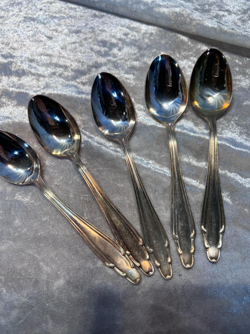 スプーン5本セット ニッケルシルバー 刻印あり - メルカリ