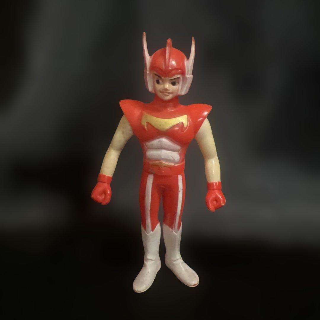 ポピー　未来ロボダルタニアス　盾剣人　ソフビ　フィギュア　昭和レトロ