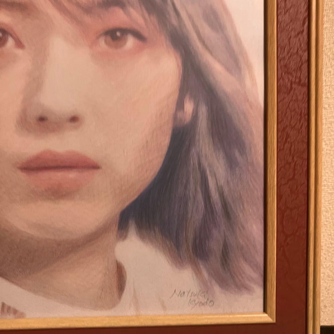 資生堂 マジョリカマジョルカ 額装品 額縁寸法32cm×29cm×1.5㎝色鉛筆