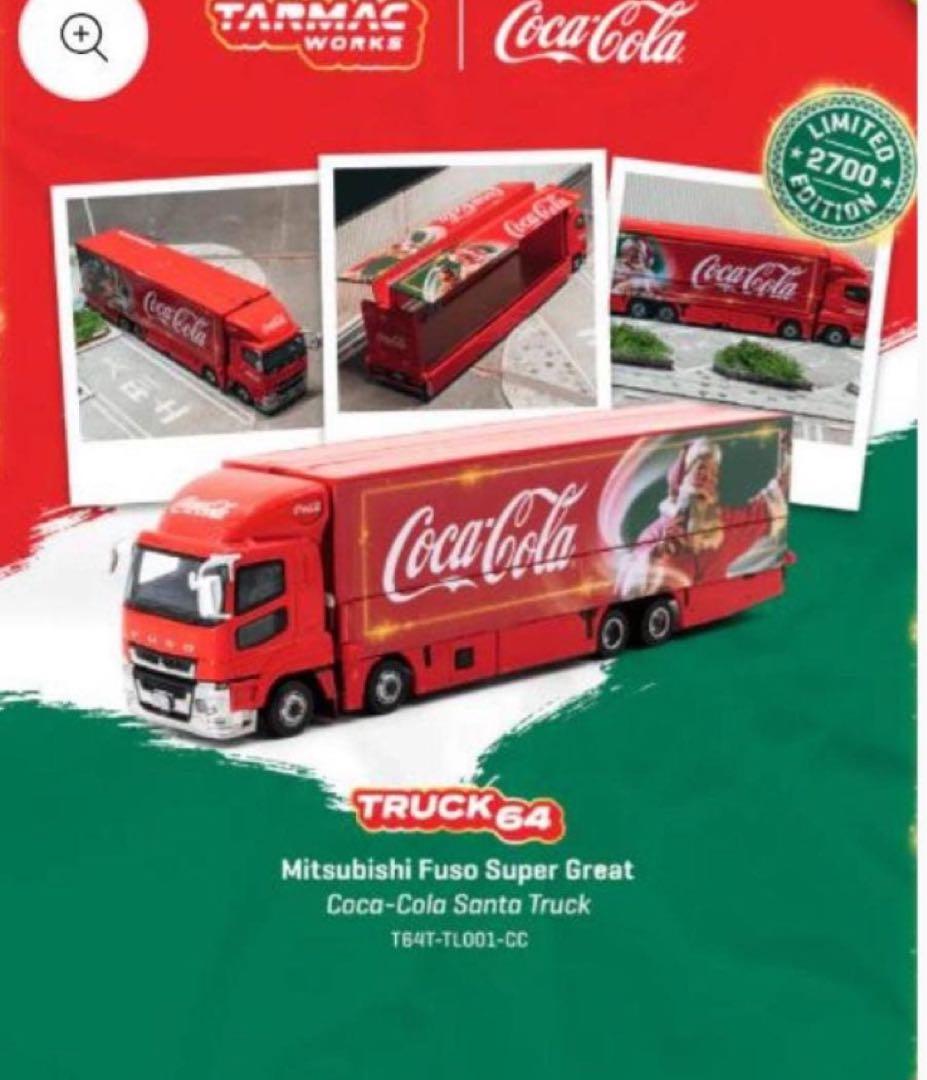 ミニカー Tarmac Coca-Cola Mitsubishi Fuso Super