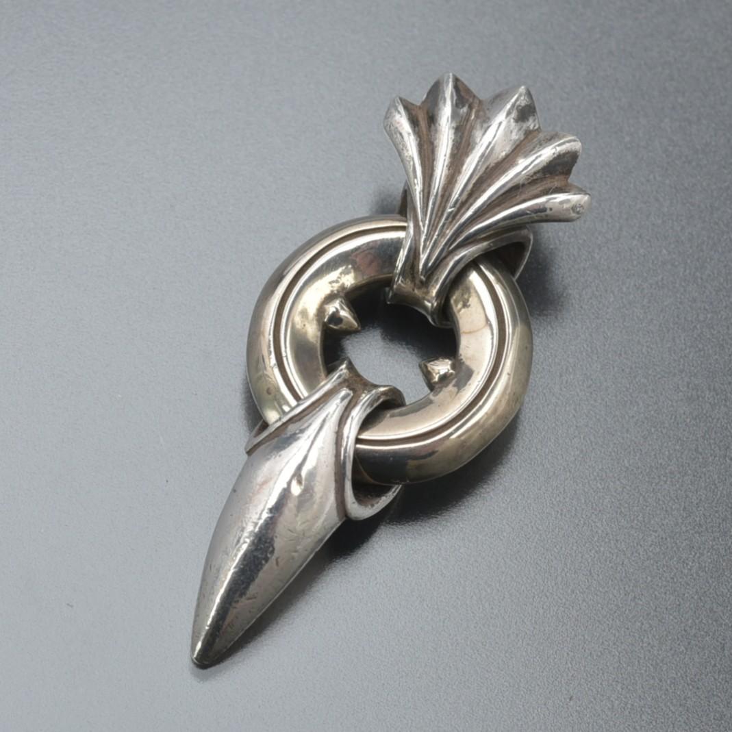 磨き済/良品 ライオンハート ファングドペンダントトップ SV/950 シルバー