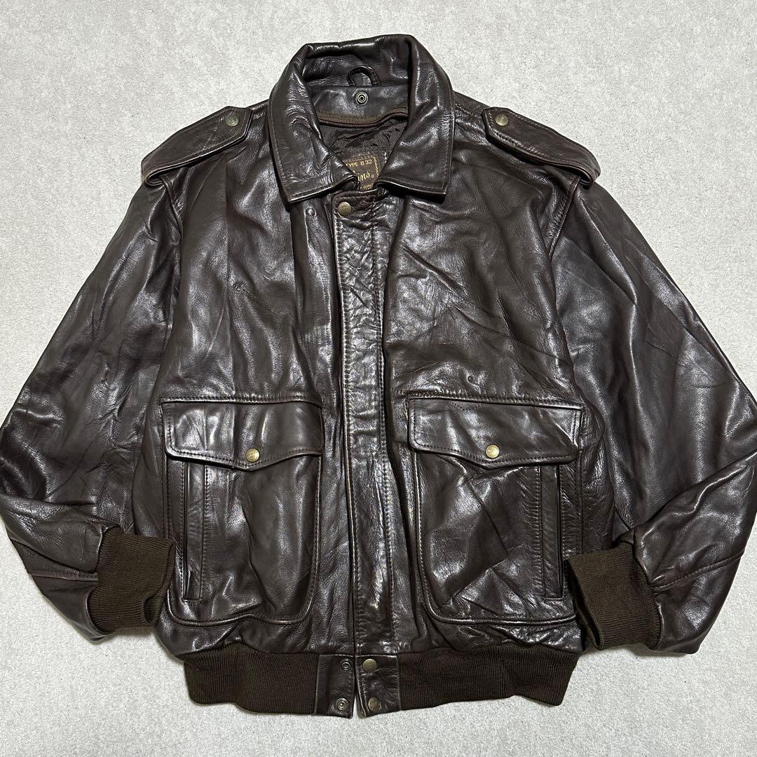 専用★希少✨B32 Redskins レザージャケット　ブラウン　茶色　短丈