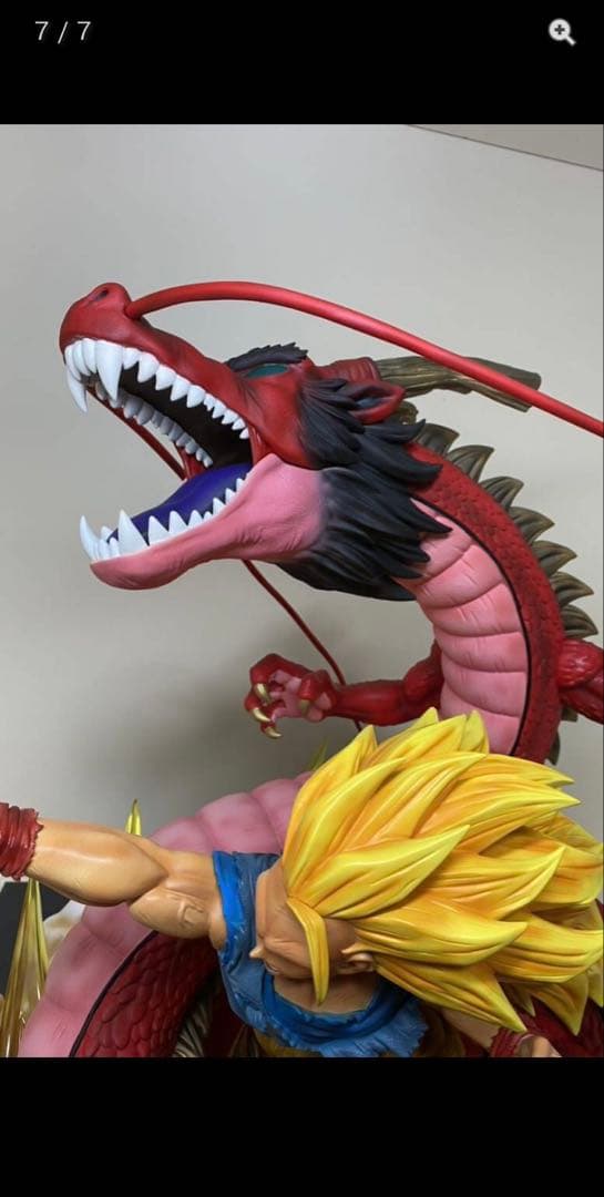 ドラゴンボール ガレージキット スーパーサイヤ人3 龍拳リペイント品GT