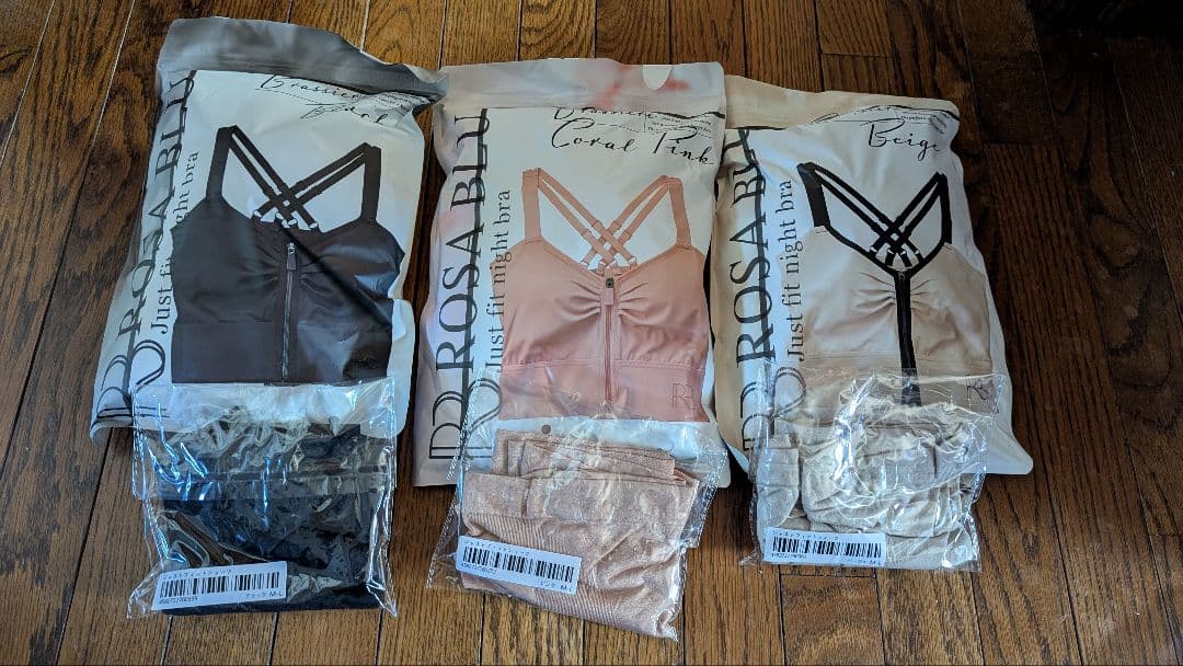 ロザブルー ジャストフィットナイトブラ L ROSABLU