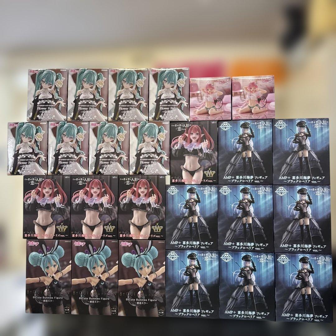 美少女フィギュアまとめ売り25個　初音ミク　喜多川海夢　リズ　ブラックロベリア