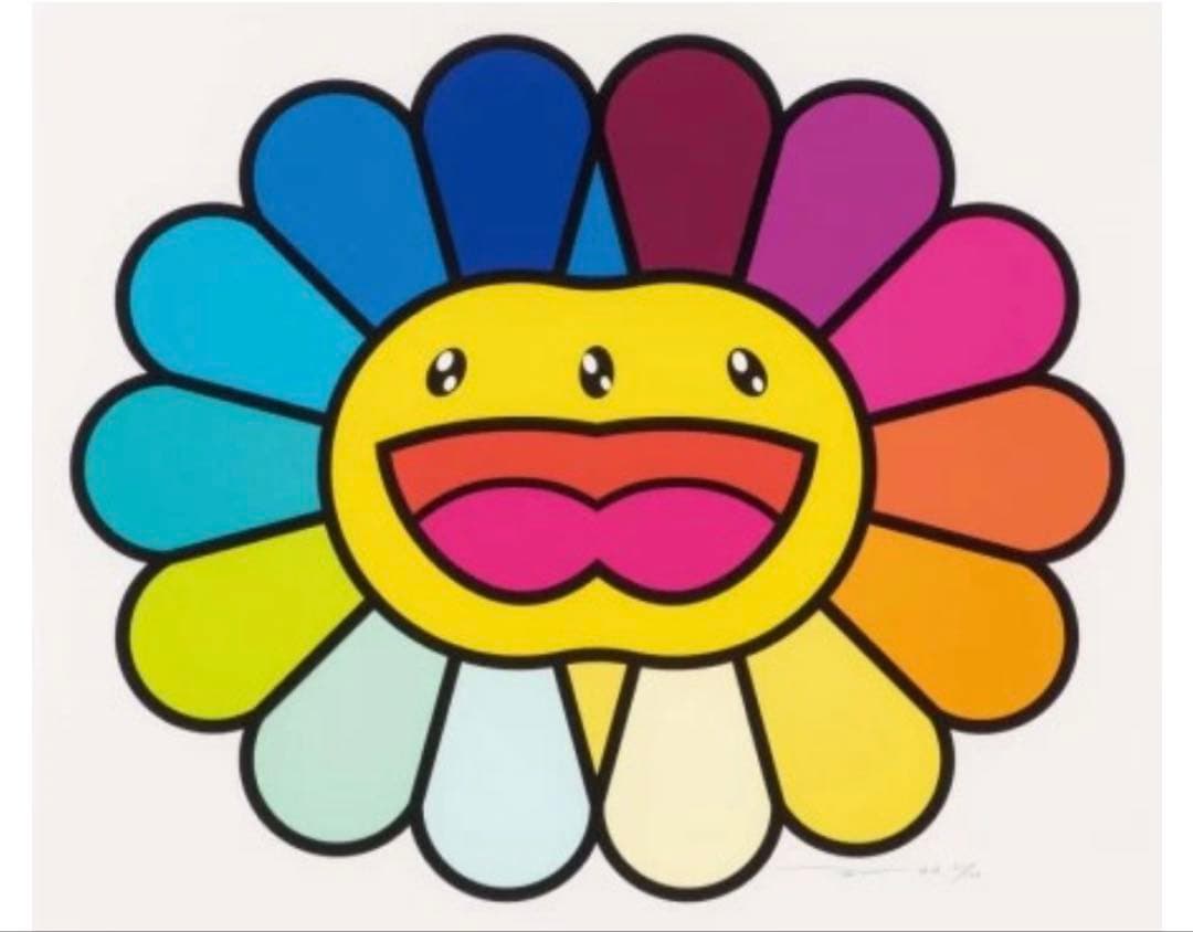 村上隆　マルチカラーダブルフェイス・イエロー マルチカラーダブルフェイス (イエロー)Multicolor Double Face